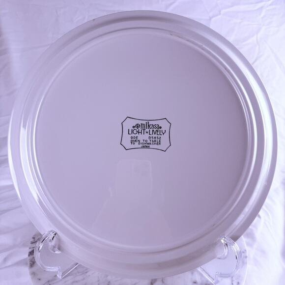 Vintage Mikasa Platter Plate 1970’s Light n Lively Ode D5852 Oven to Table 12" - Picture 2 of 5